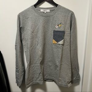 UNIQUE FDMTL Japanese Designer Long-sleeve T-shirt. Size 2